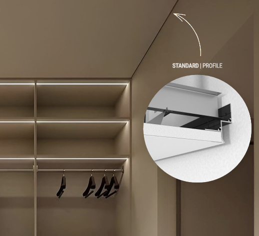 SHADOW GAP STANDARD PROFILE BLACK/LM