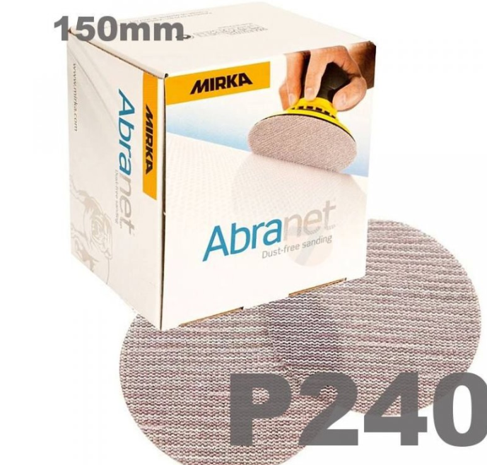 Сетчатый шлифовальный круг Mirka Abranet Ø150 мм, P240