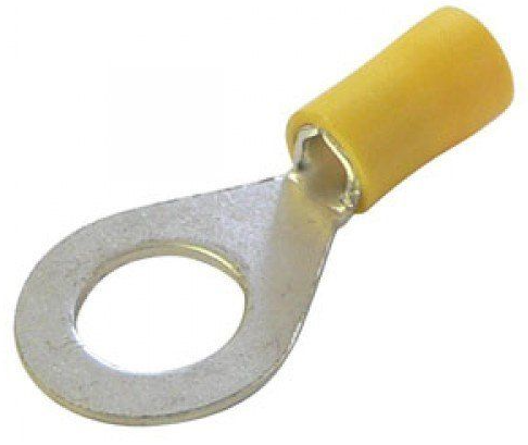 Insulated Ring Terminal Lug 5.5-5 mm, Yellow