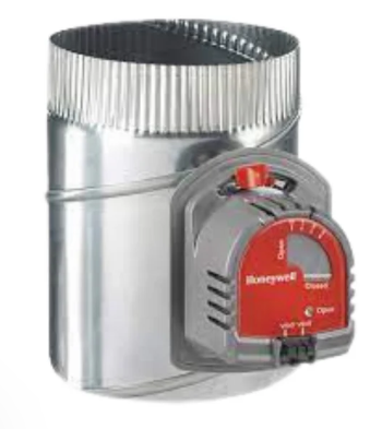motorized air dampler round 8" with 220volts