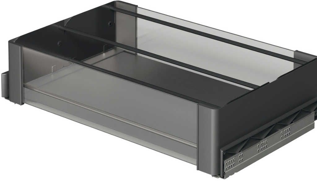 CONERO SHOE FENCE 1114MM CLEAR INSTALLATION WITDTH POWDER BLACK