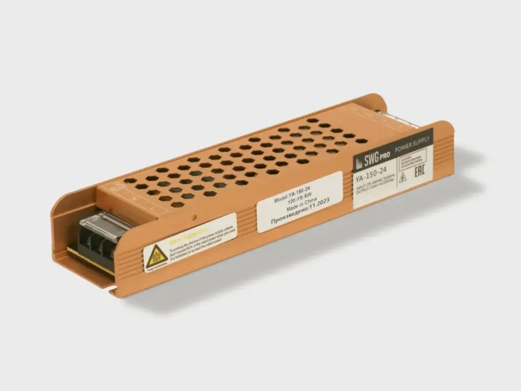 SWG YA-150-24 LED Power Supply, 195 × 49 × 29 mm, 150W, 24V