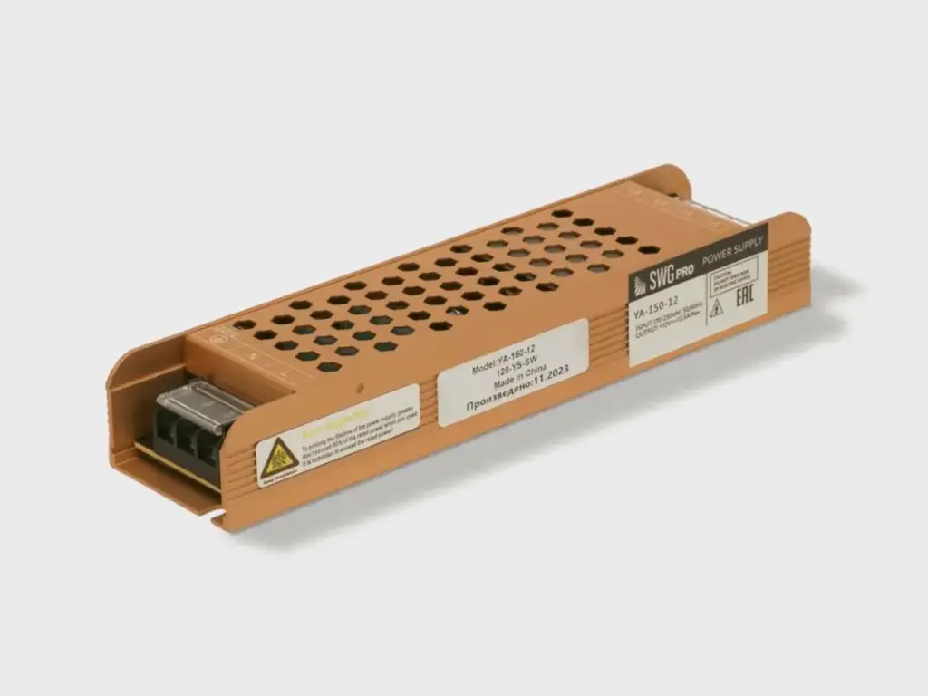 SWG YA-150-12 LED Power Supply, 150 × 49 × 29 mm, 150W, 12V