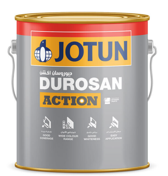 Jotun Durosan Action Matt Interior Paint, A Base, 3.6 L