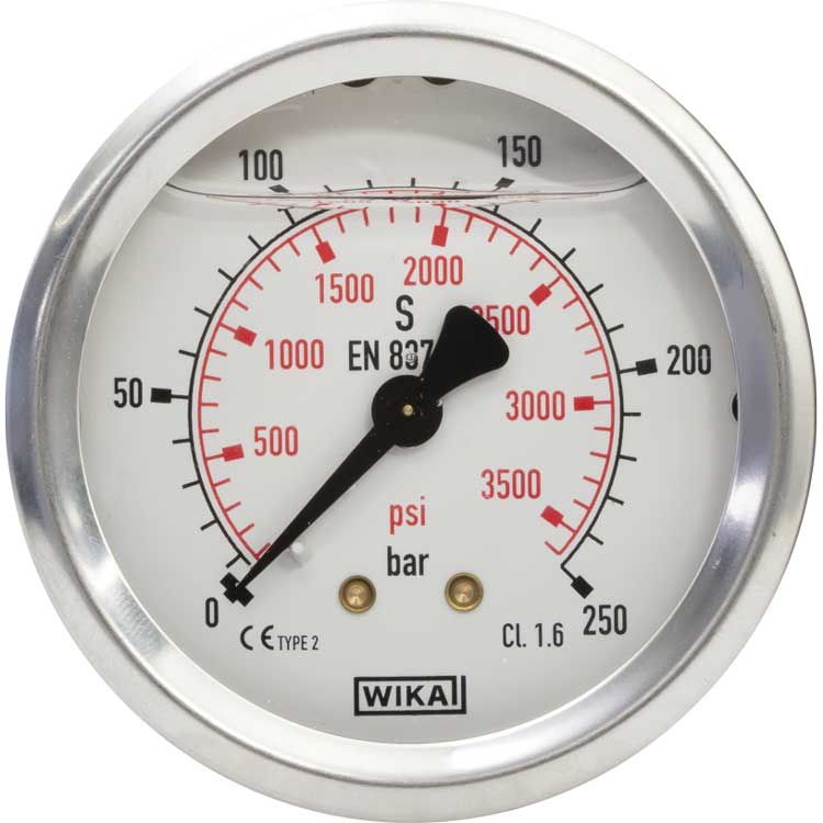 WIKA Pressure gauge 0-400 63 mm 1/4"M