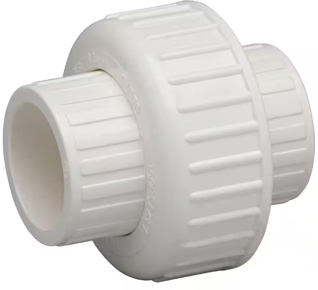 pvc union white 2"