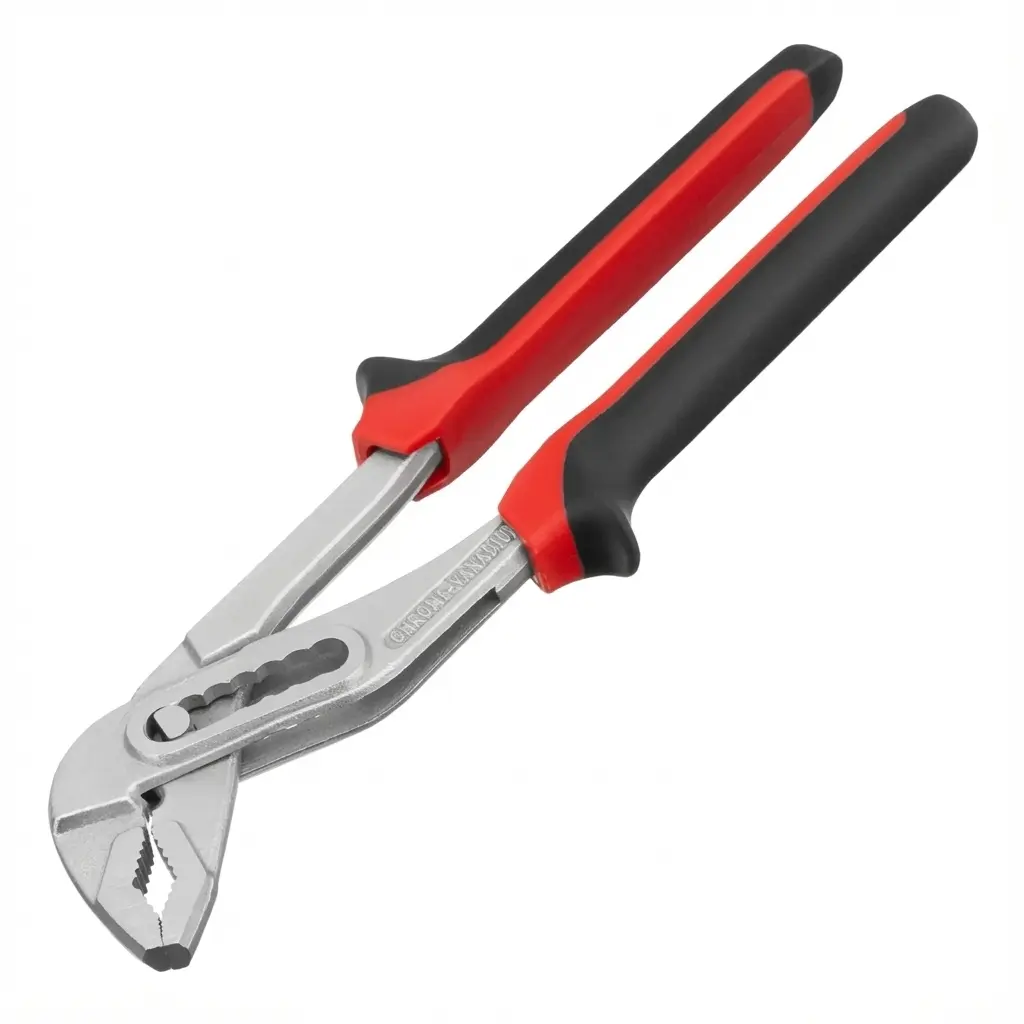MTX Channel Lock Pliers NICKEL, 250 mm, Chrome-Vanadium, Two-Component Handles / Плоскогубцы переставные MTX NICKEL, 250 мм, хром-ванадий, двухкомпонентные рукоятки — 157019