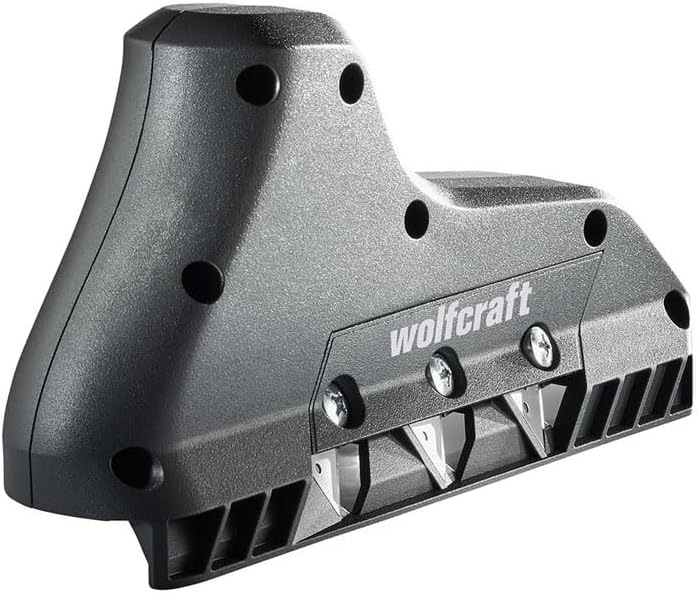 Рубанный станок с тремя лезвиями Wolfcraft, черный