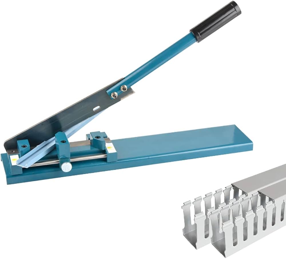 Trunking Cutter Heavy Manual Plastic Wiring Duct Cutting Machine 45° 90°Angle Adjustable Cutting Machine