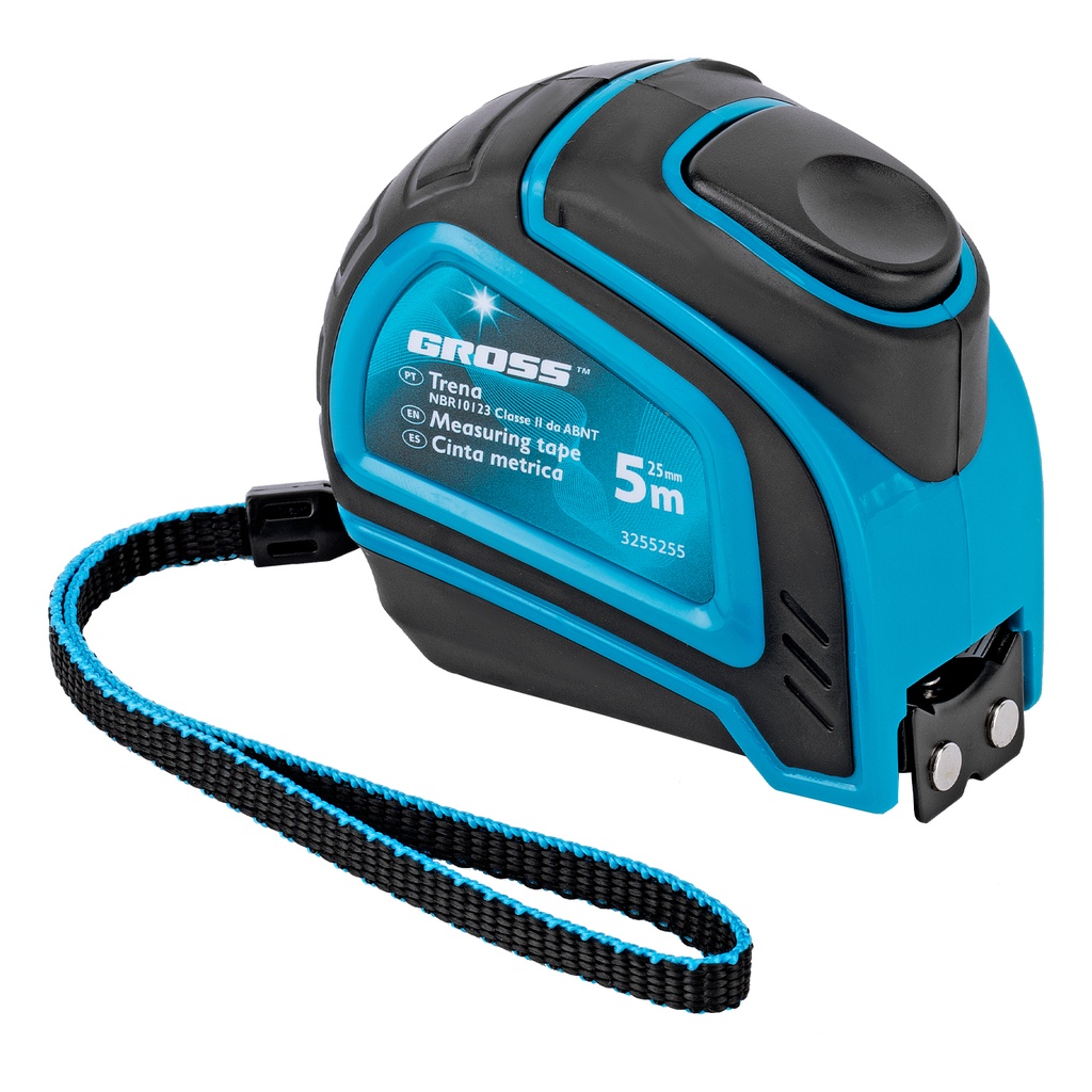 Measuring tape Autostop, 5m x 25 mm, two-component body, automatic fixation// Gross 3255255