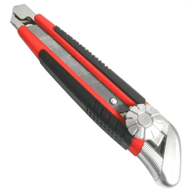 MTX Retractable Blade Knife with Metal Guide and Blade Clamp Screw, 18mm (789149)