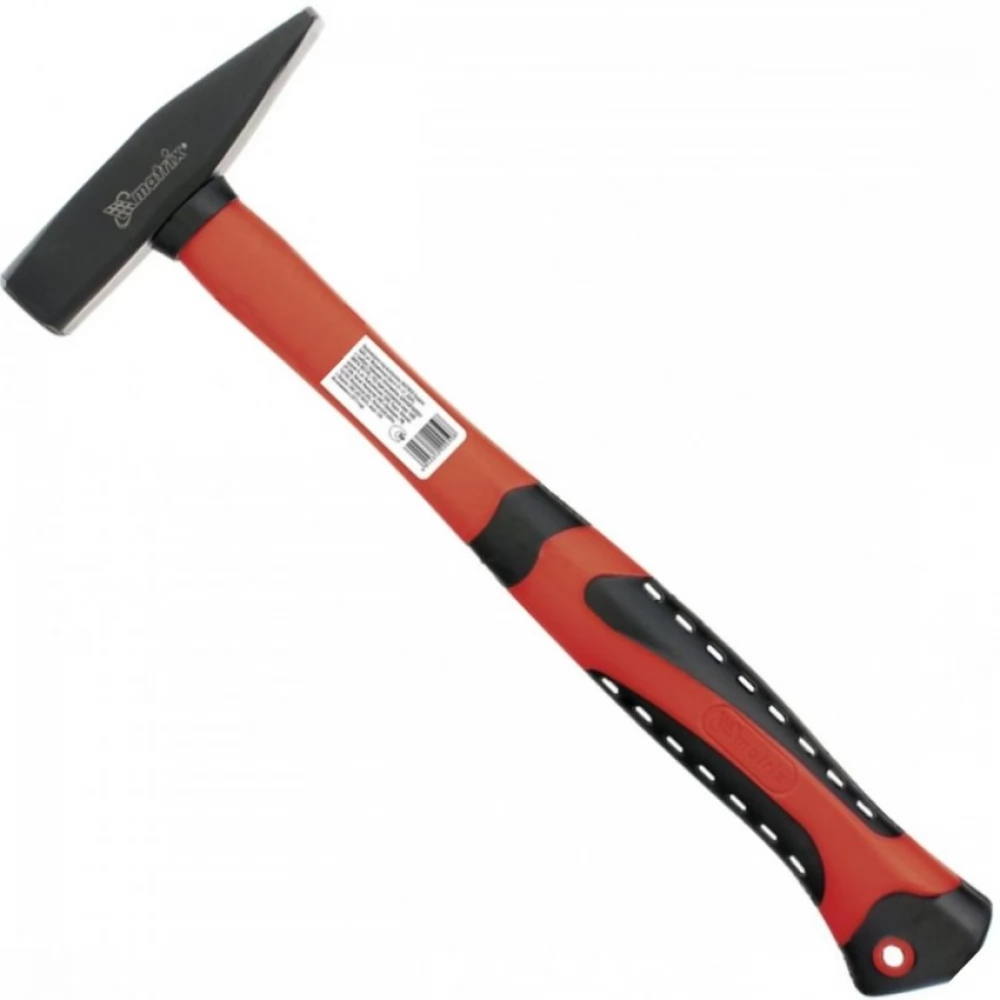 MTX Machinist’s Hammer 600 g, fiberglass handle with rubber shaft / Молоток слесарный MTX 600 г, фиберглассовая рукоятка с резиновым покрытием — 103409