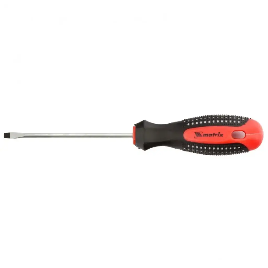 MTX Fusion screwdriver SL3.0 × 80 mm, CrV, three-component anti-slip handle / Отвёртка Фьюжен MTX SL3,0 × 80 мм, CrV, трёхкомпонентная противоскользящая рукоятка — 114069