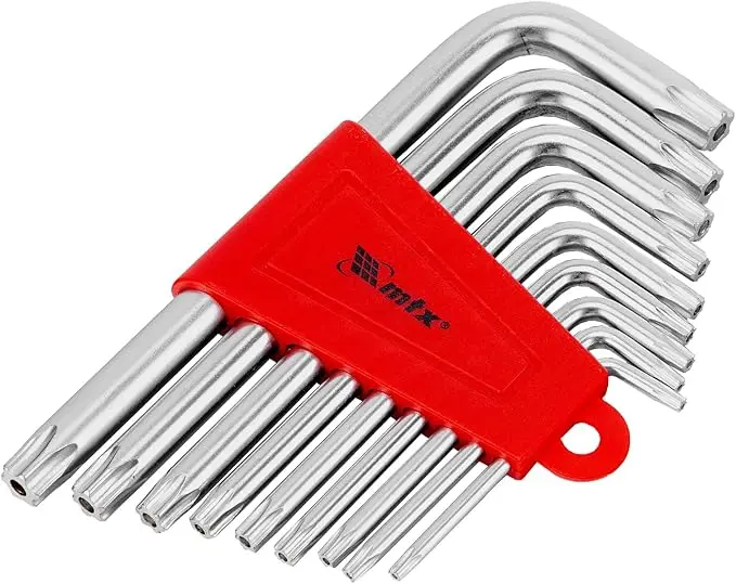 MTX Torx Satin Short Key Set, 9 pcs