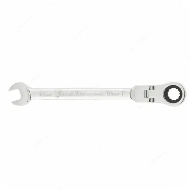 MTX Joint Combination Ratchet Wrench, 10 mm, Mirror Chrome, CrV