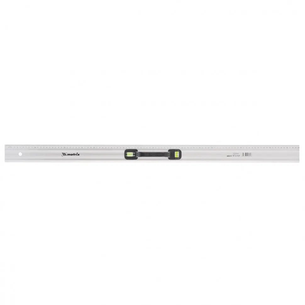 MTX Metal Level Ruler 1000 mm, plastic handle, 2 vials / Правило-уровень металлический MTX 1000 мм, пластиковая ручка, 2 глазка — 305779
