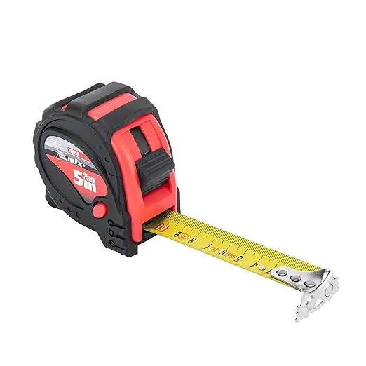 MTX Measuring Tape 5 m × 25 mm, enlarged magnetic end hook, 3 fixations / Рулетка MTX 5 м × 25 мм, увеличенный магнитный зацеп, 3 фиксации — 310059