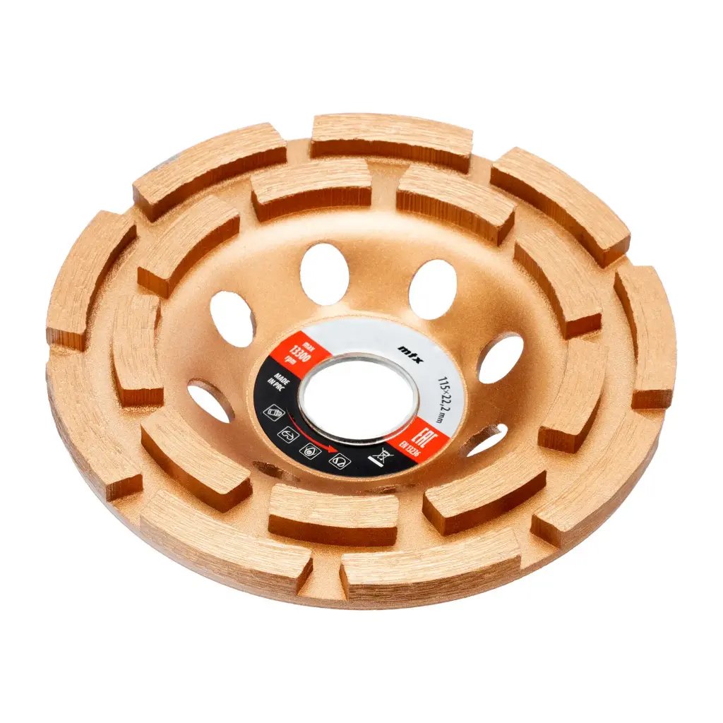MTX Diamond Cup Wheel, Double Rows, 115 mm / Алмазный шлифовальный круг MTX, двойной ряд, 115 мм — 729809