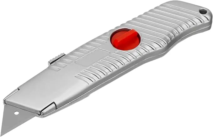 MTX Light paper cutter, telescopic trapezoid scraper blade with blade section / Нож‑резак MTX лёгкий, телескопический трапециевидный скребок с отсеком для лезвий — 789679