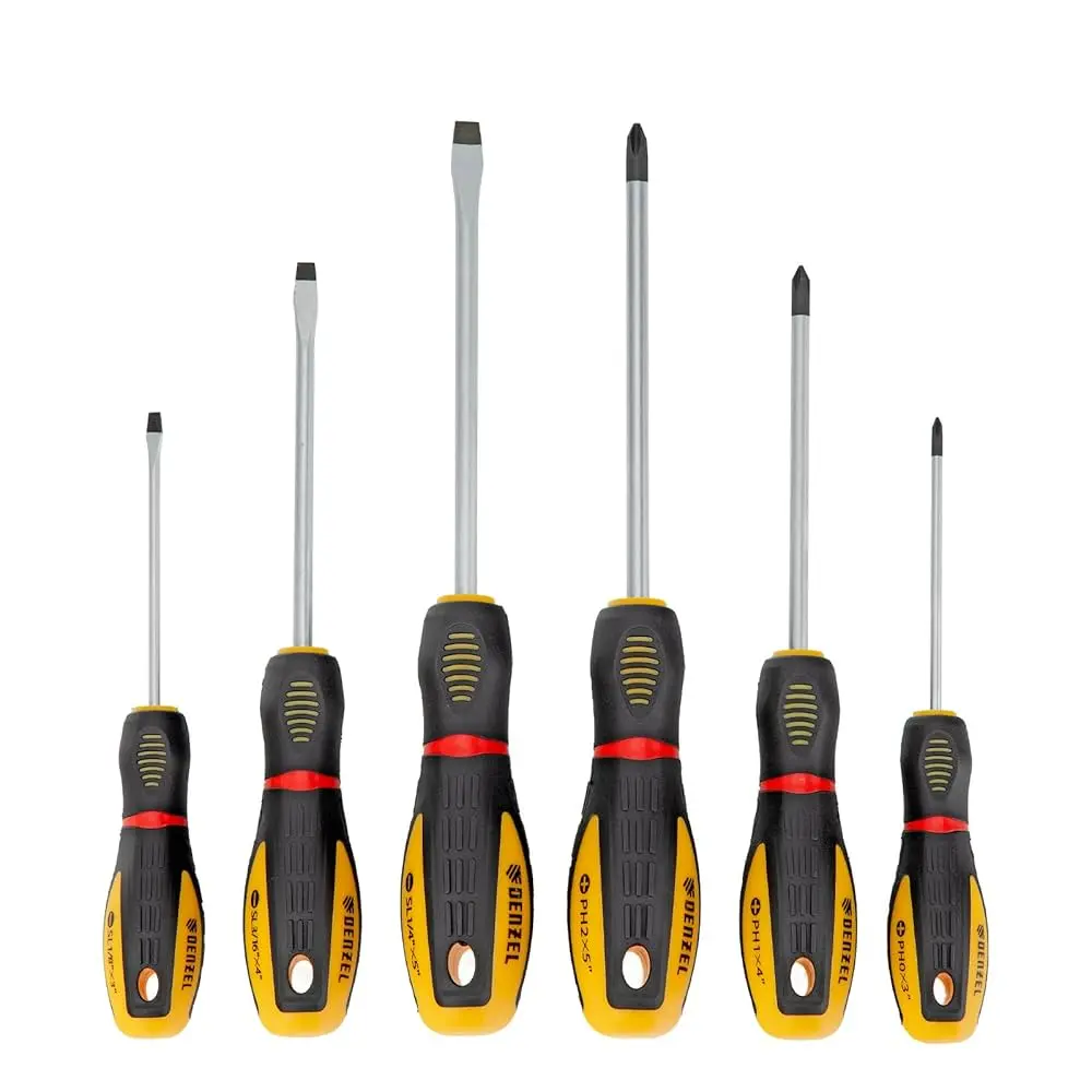 Denzel Screwdriver Set, 6 pcs, CrV