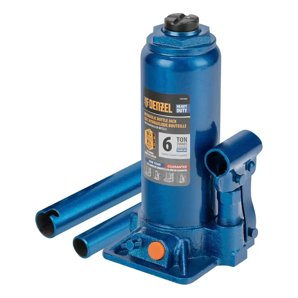 Denzel Hydraulic Bottle Jack, 6t, Range 8 1/2″–16 1/4″ / Гидравлический бутылочный домкрат Дензел, 6т, диапазон 8 1/2″–16 1/4″ — 7751103