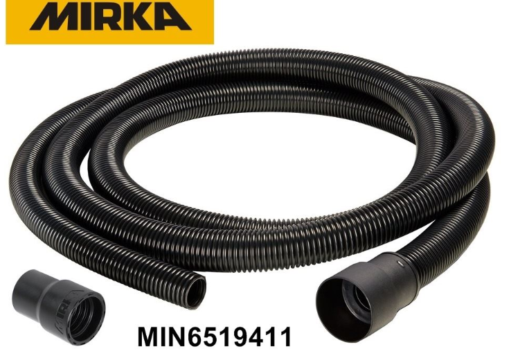 Mirka MIN6519411 Antistatic Vacuum Hose 27 mm × 4 m with Adapter