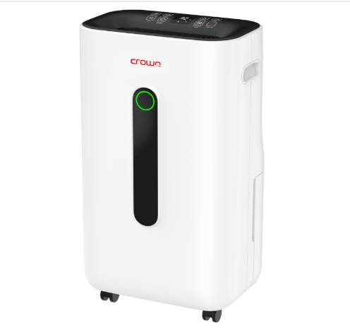 Crownline Dehumidifier, 25L/Day, Digital Humidity Display, Auto Drainage option, Sleep Mode