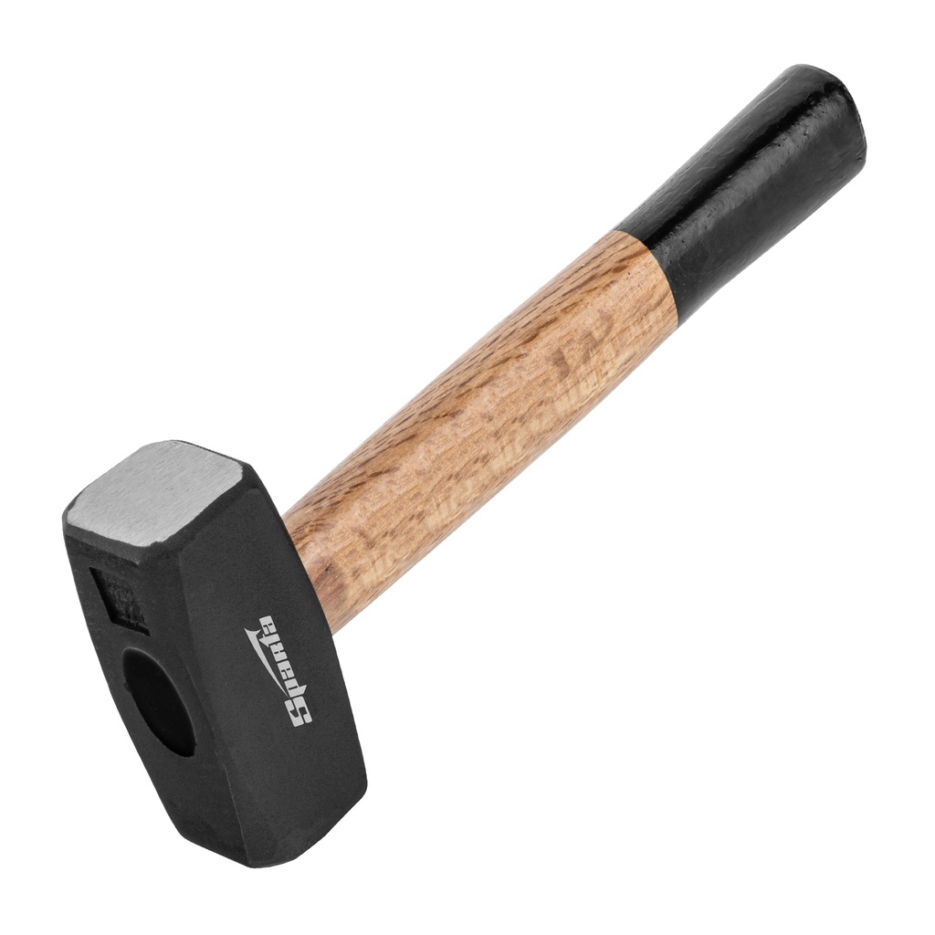 Sledge-hammer, 2000 g, drop-forged head, wooden two-color handle// Sparta 10909