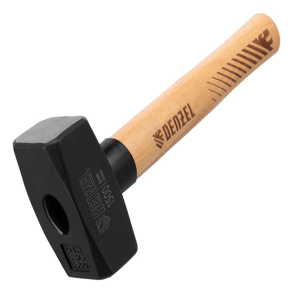 Sledgehammer, 1500 g, forged head, beech handle// Denzel 11019
