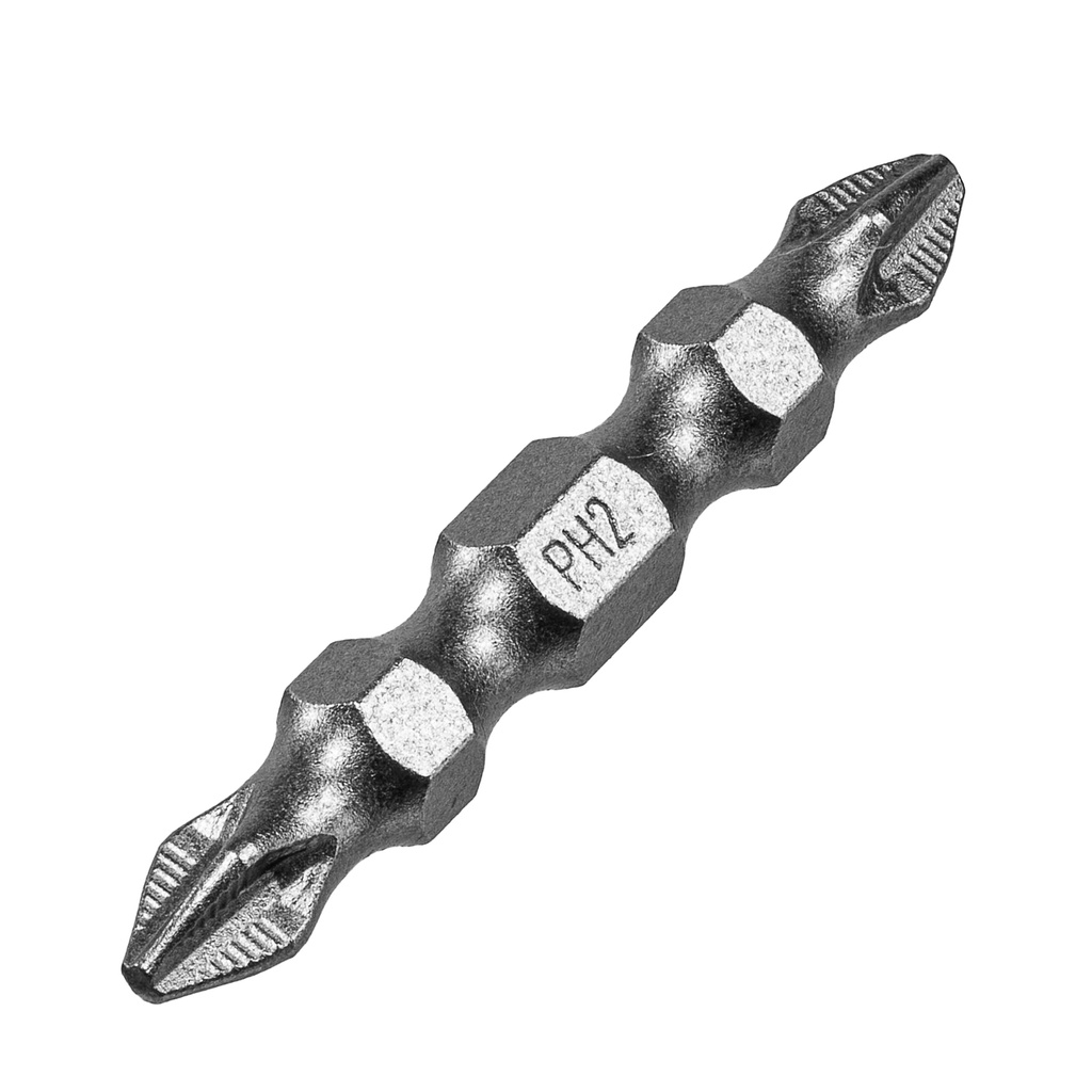 Double-sided bit set, PH2-PH2x45 mm, S2 steel, 10 pcs,// Denzel 11673