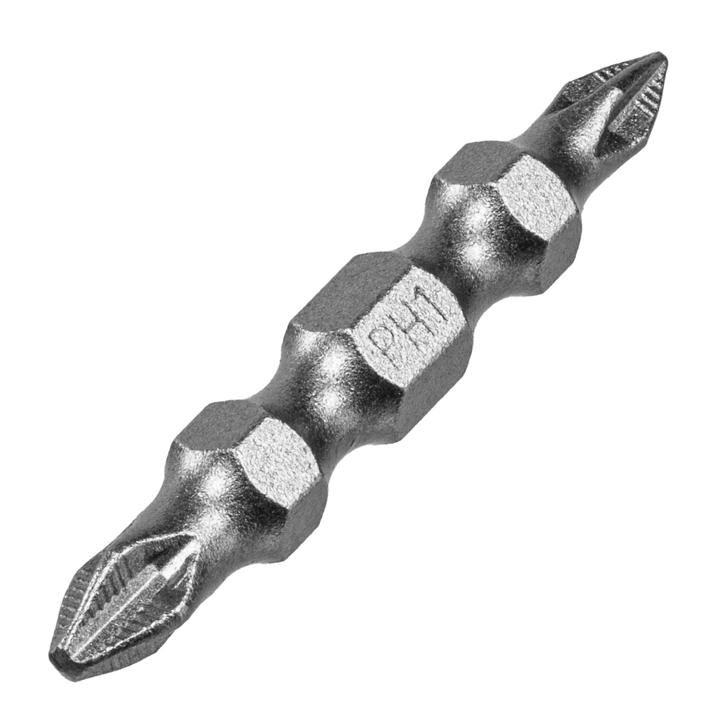 Double-sided bit set, PH2-PH1x45 mm, S2 steel, 10 pcs,// Denzel 11674