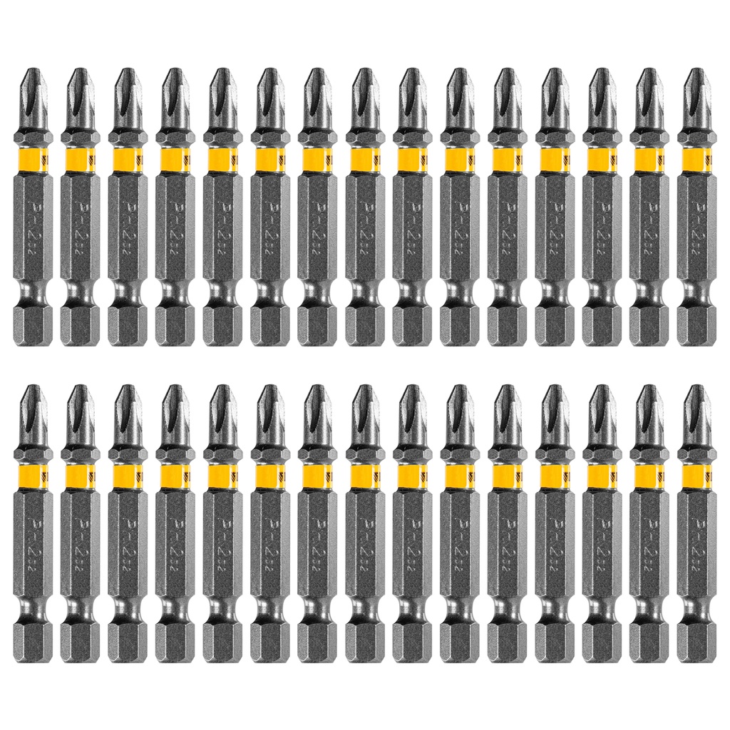 Denzel Bit Set PH2 × 50 mm, 30 pcs (Plastic Box)