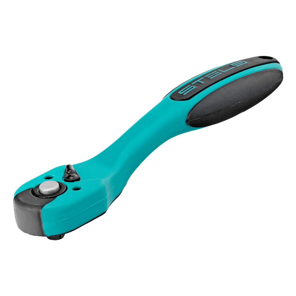 Ratchet wrench 1/4 72 theeth, CrV, 2 component handle// Stels 14028