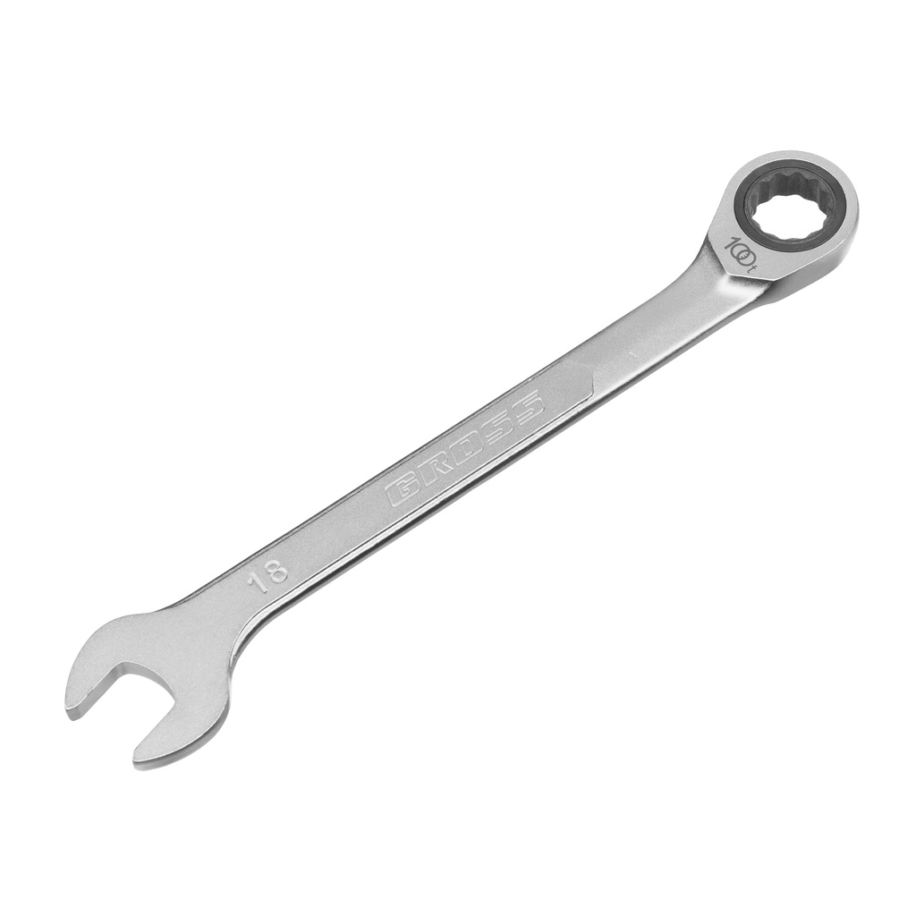Combination ratchet wrench 18 mm// Gross 14856