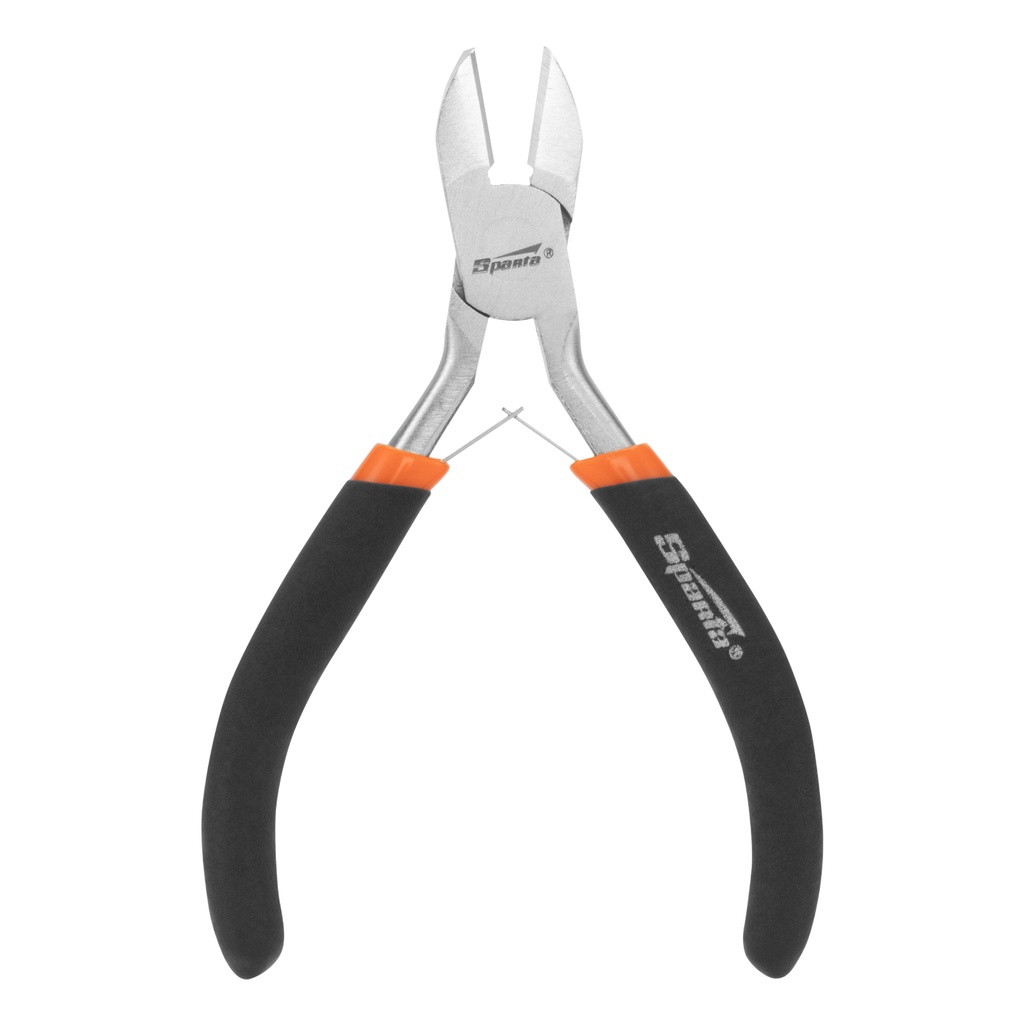 130mm Side-cutting pliers, mini, nickel-plated, autounlock// Sparta 17824