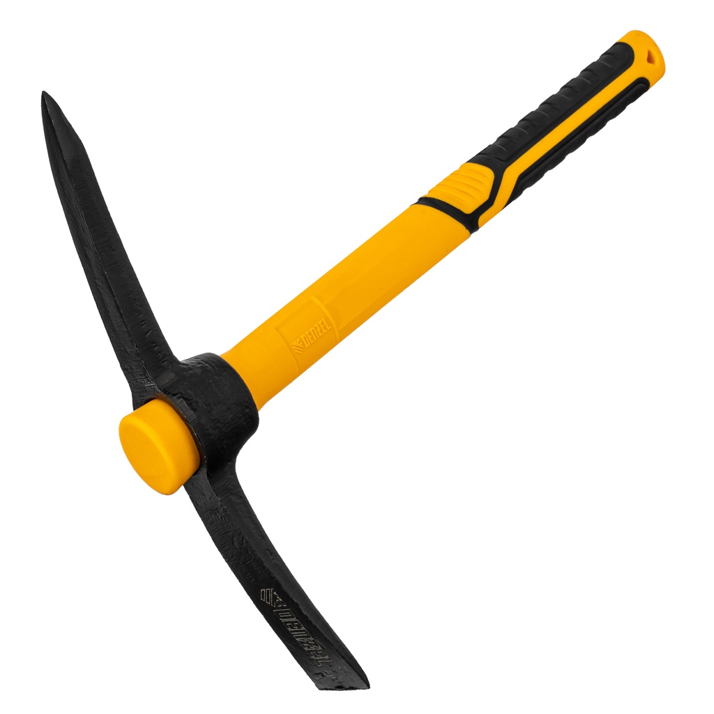 Pick mattock, 700g, with 380mm TPR Fiberglass handle// Denzel 21831