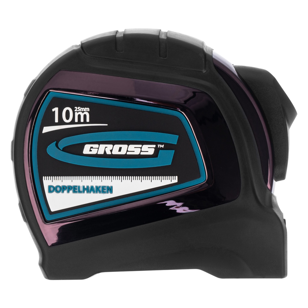 10m x 25mm Measuring Tape, 2-side scale, double end hook// Gross 31126