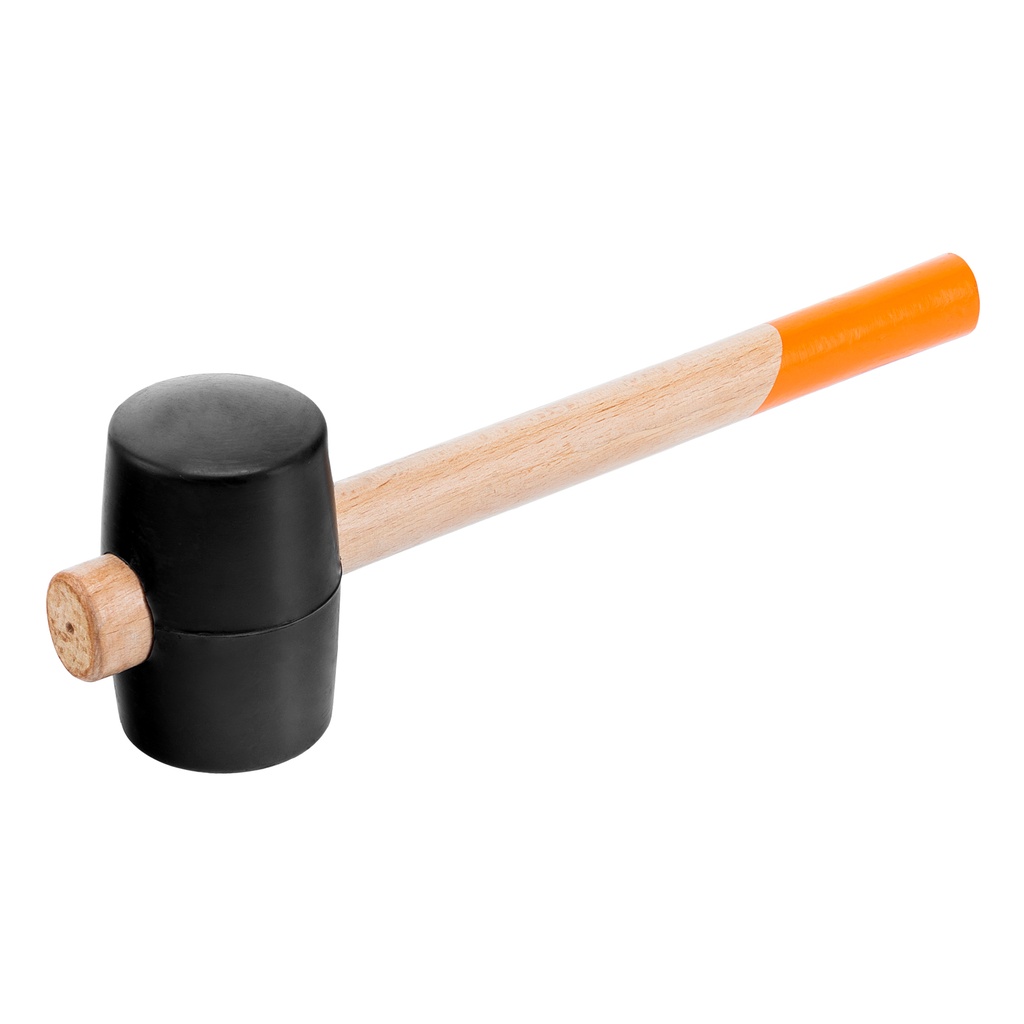 Rubber mallet black 680G with wooden handle// Sparta 111555