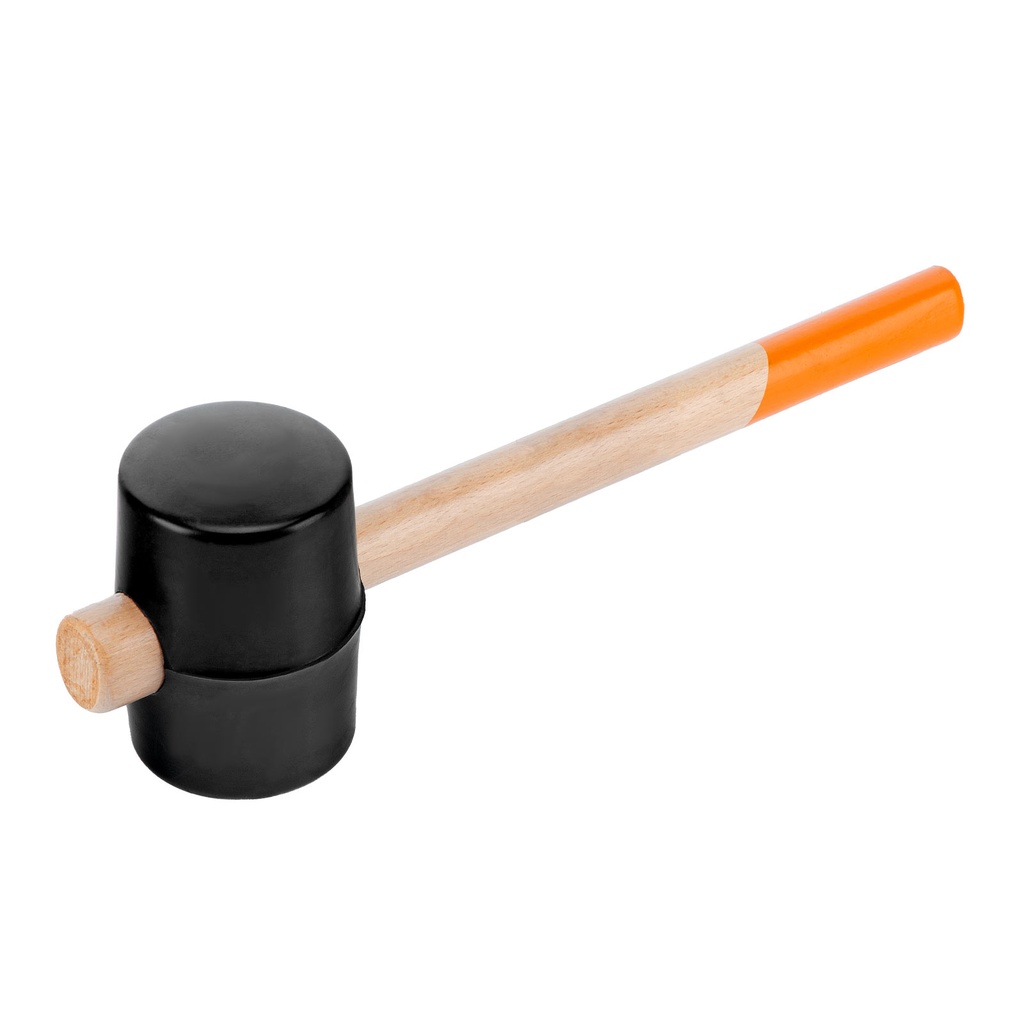 Rubber mallet black 910G with wooden handle// Sparta 111605