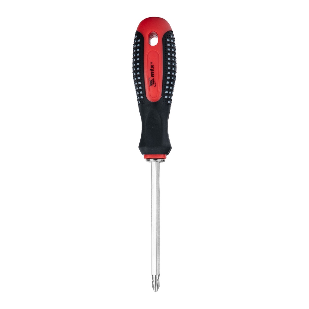 Fusion combination screwdriver, SL6,0/PH2 mm, CrV, three-component handle "anti slip"// MTX