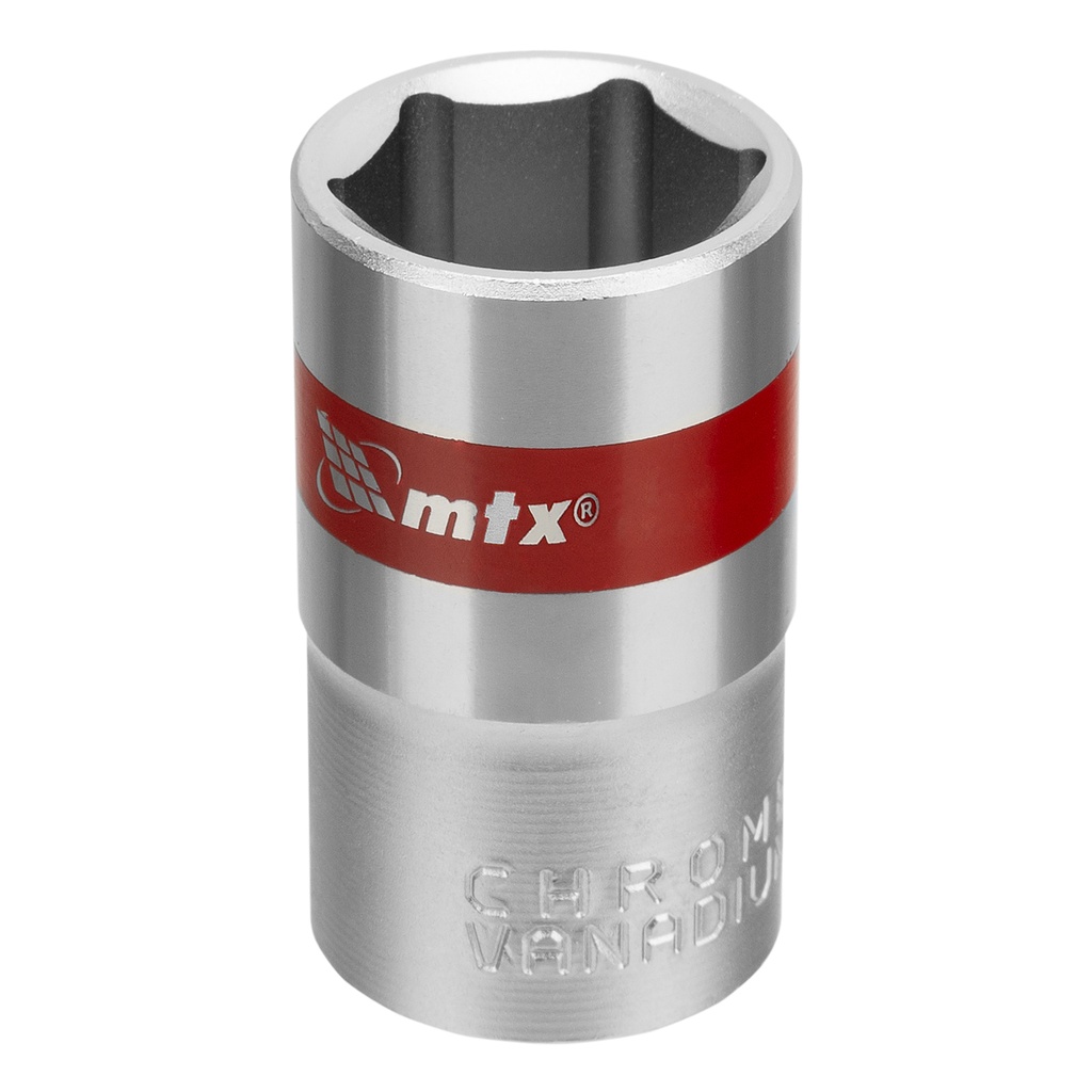 Hex drive socket 16mm , CrV, 1/2", chrome plated// MTX 131169
