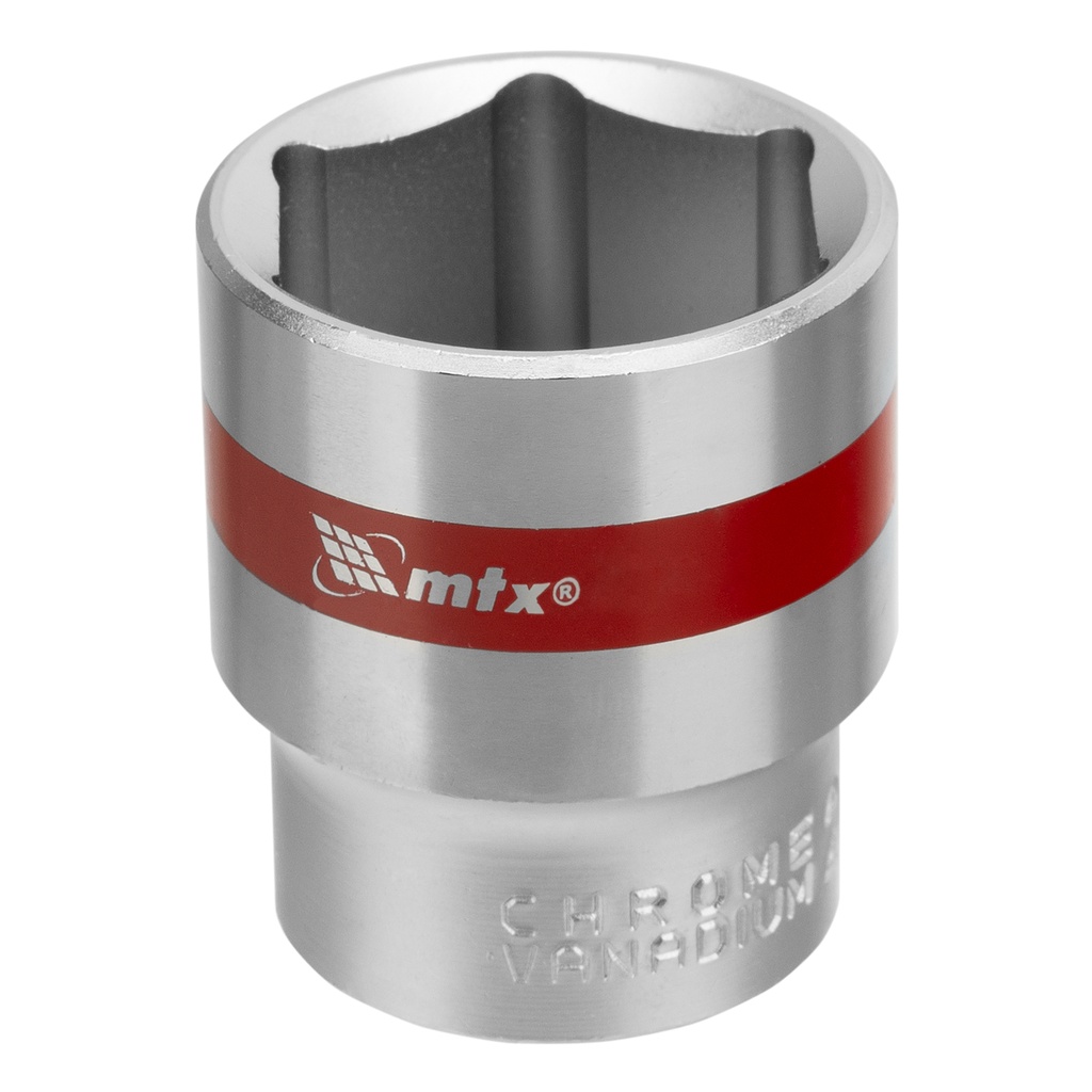Hex drive socket 27mm , CrV, 1/2", chrome plated// MTX 131279