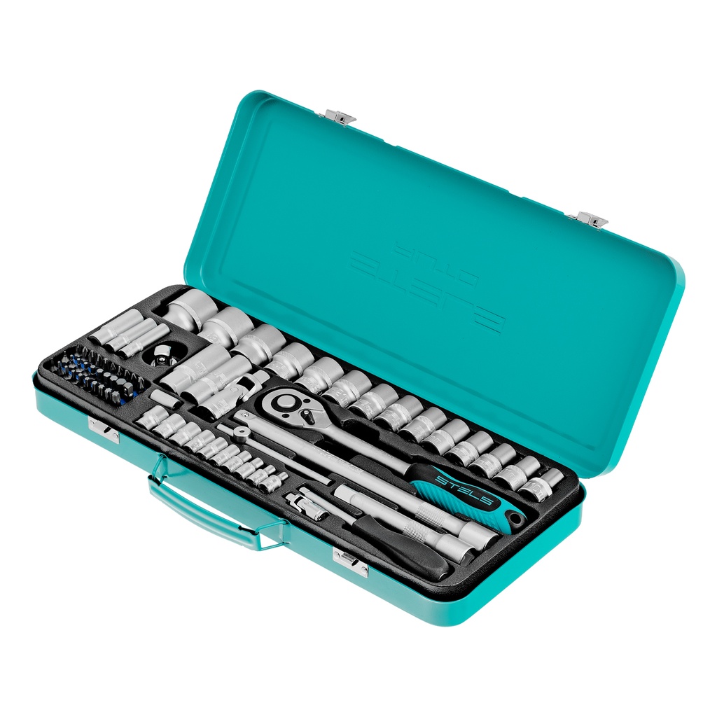 24 pcs tool kit 1/2”, CrV, plastic case// Stels 135769