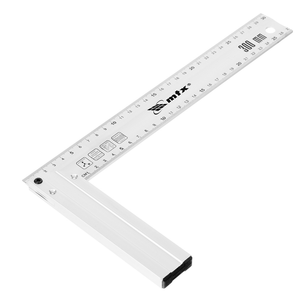 Moulded angle-square, aluminium 300mm// MTX