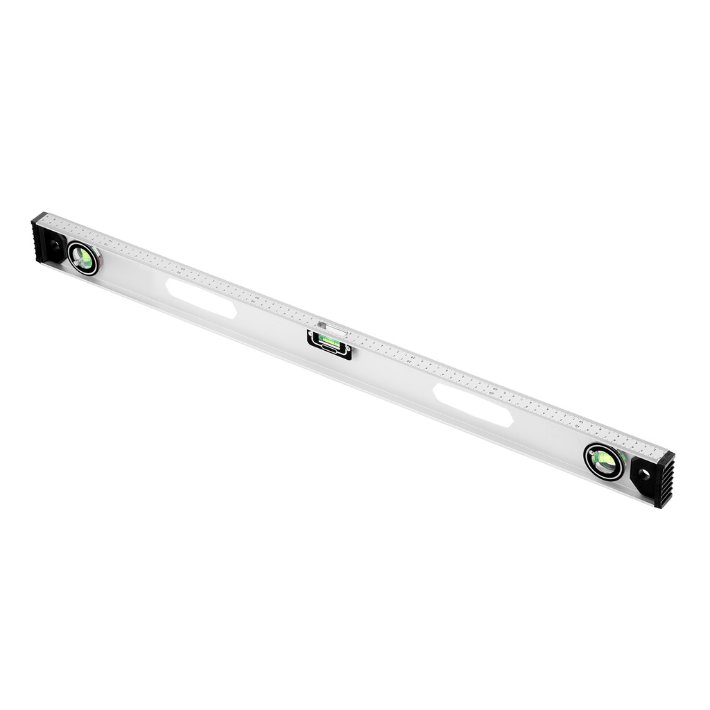 Aluminium spirit level "Rail", 800 mm, 2 vials+ 1 rotary// MTX