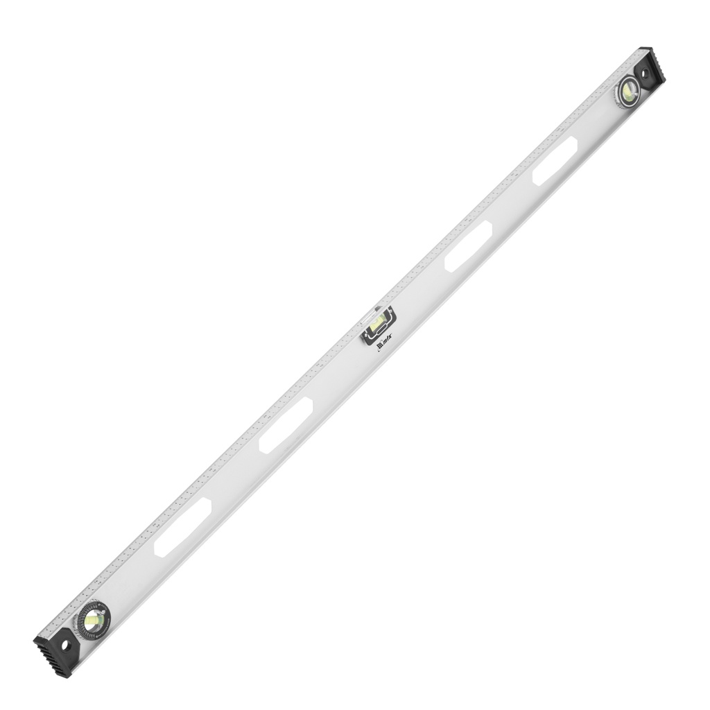 Aluminium spirit level "Rail", 1200 mm, 2 vials + 1 rotary// MTX 340329