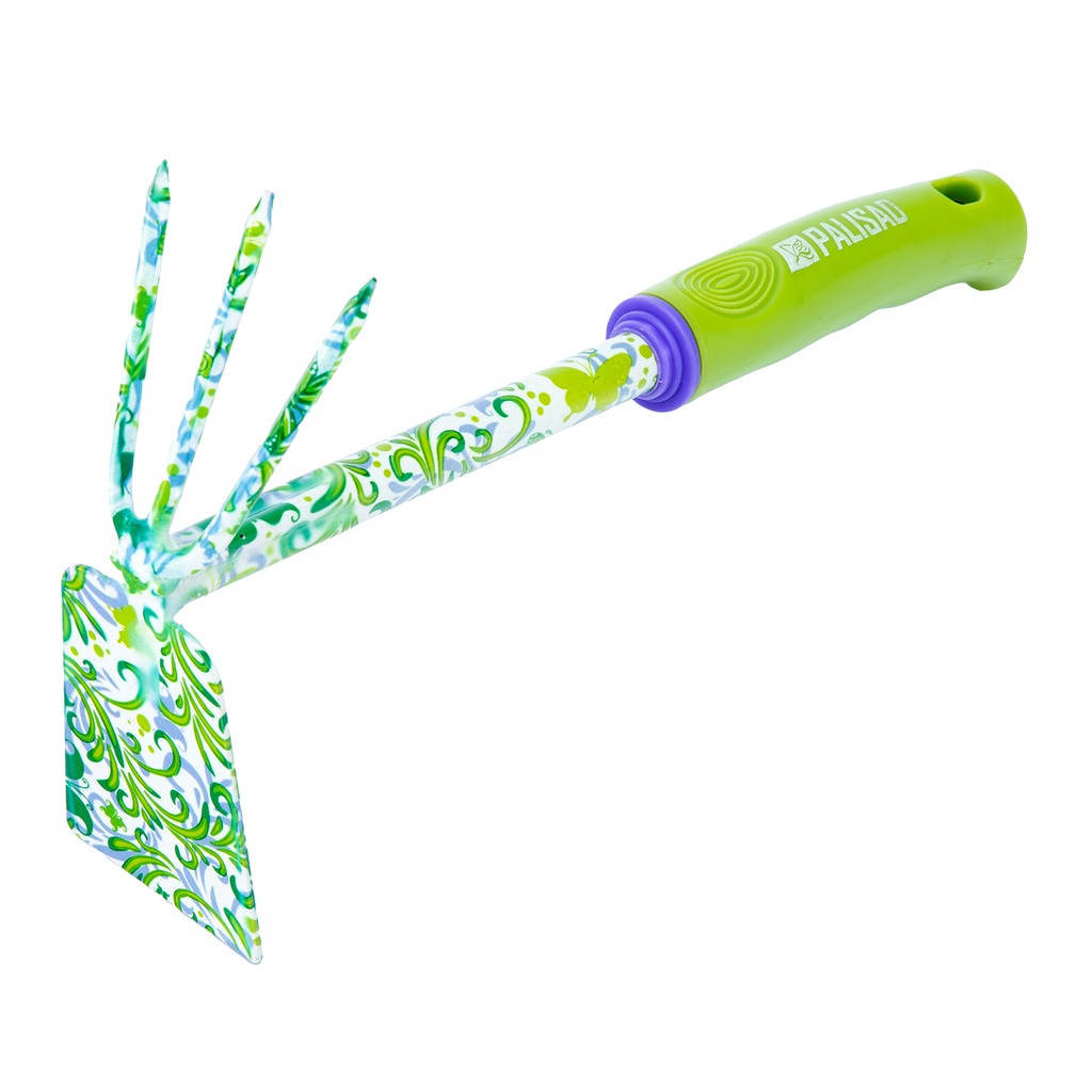 Combined hoe, "trapezium + 3 teeth", plastic handle// PALISAD 620418