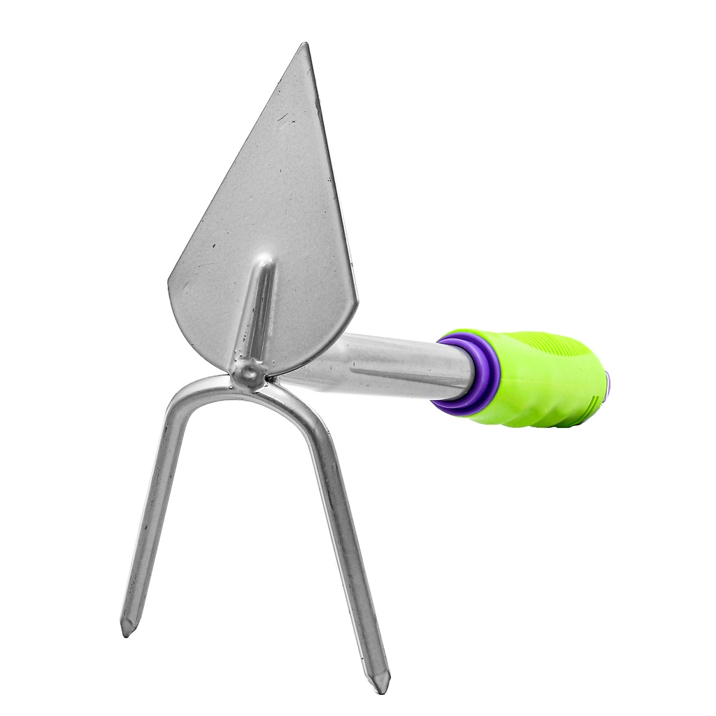 Combined hoe, 2 teeth, 85 x 190 x 275 mm, rubberized handle// PALISAD 630058