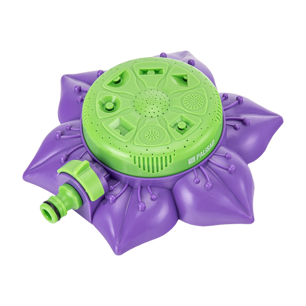 Garden static sprinkler, 8 patterns, support base, adjustable// PALISAD 654008