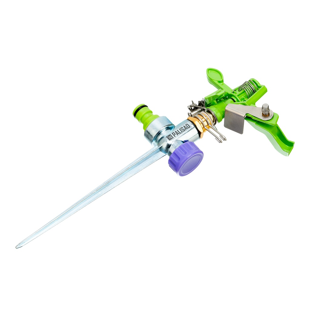 Garden impact sprinkler, brass, adjustable horiz, angle, up to 26 m// PALISAD 654128